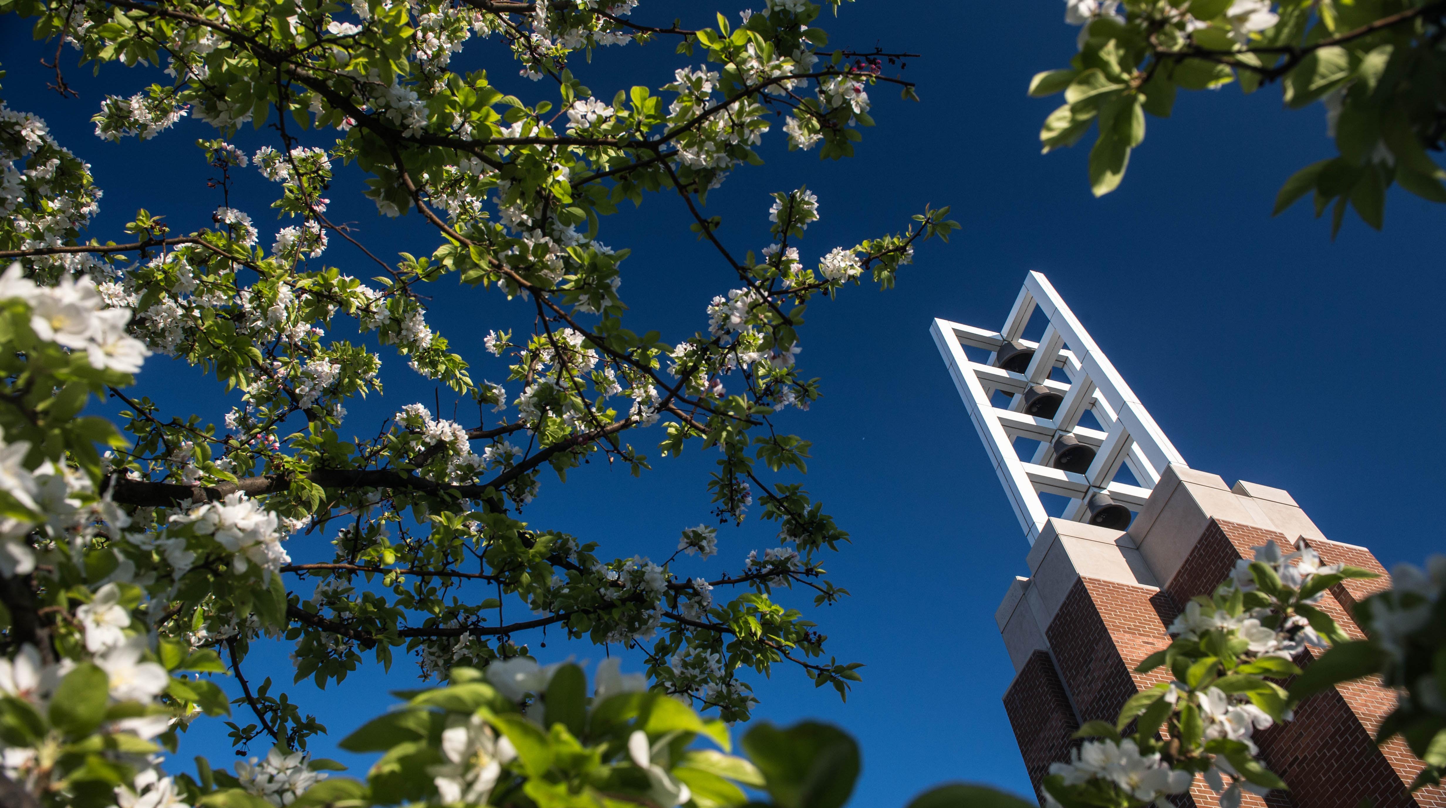 SVSU Spring Bell tower
